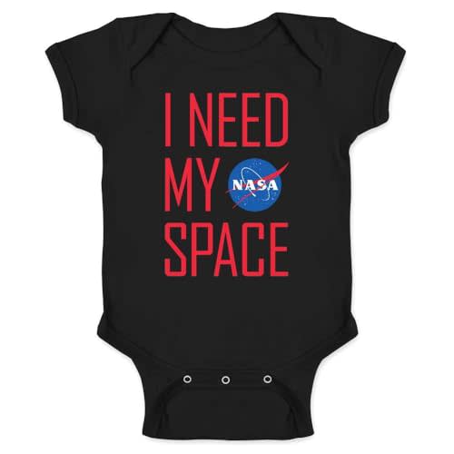 Pop Threads NASA I Need My Space Meatball Logo Infant Baby Boy Girl Bodysuit
