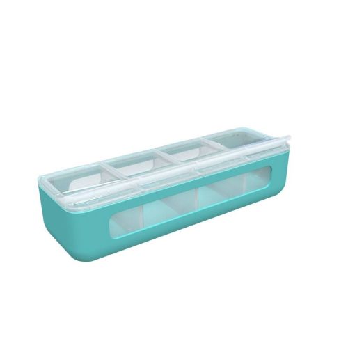 Melii 4 Compartment Snackle - Blue
