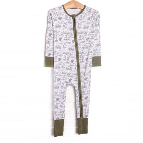 Hunting Hounds Bamboo Zippy Pajama, Green – Stitchy Fish