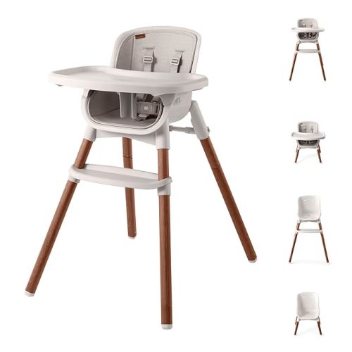 Chicco Zest LE 4-in-1 Folding High Chair, Feeding Chair, Toddler Chair and Youth Stool, Multi-Use Easy Clean High Chair, Chai/Beige