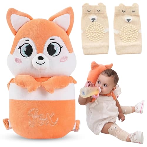 premium Baby Head Protector Backpack Walker Pillow with Baby Knee Pads for Crawling gift Safety for Walking Toddler Leash Wheels Adjustabl Newborn Essentials Must Haves Registry Search Boys girl gifts