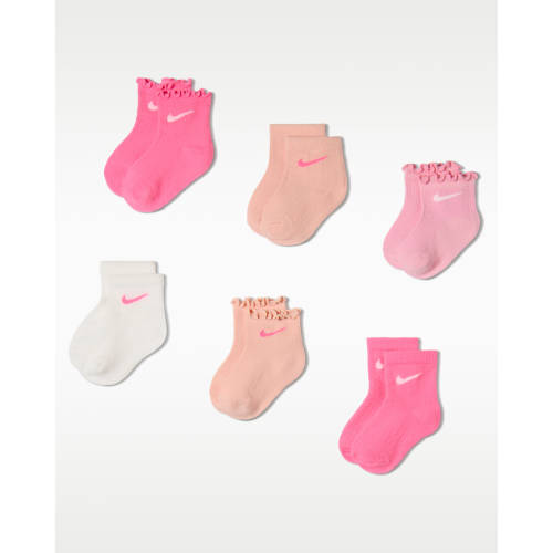 Nike Baby Textured Ankle Socks (6 Pairs). Nike.com