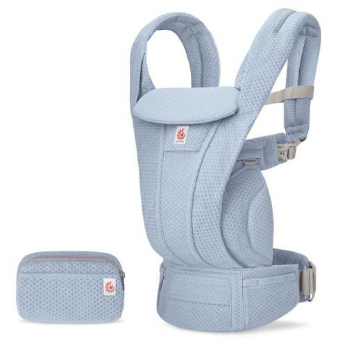 Ergobaby Omni Deluxe Baby Carrier, Mesh - Serene Blue