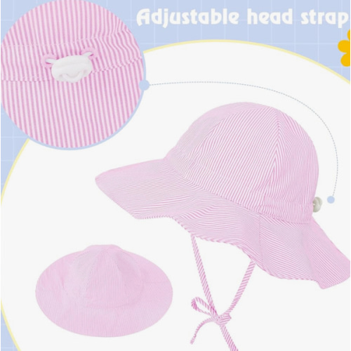 Zando Baby Sun Hat UPF 50+ Toddler Sun Protection Bucket Hats for Boys Girls Infant Wide Brim Beach Hat Baby Bucket Hat 0-4T