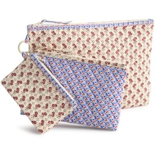 womens Premium Cotton 3 Pouch Organizer Set
