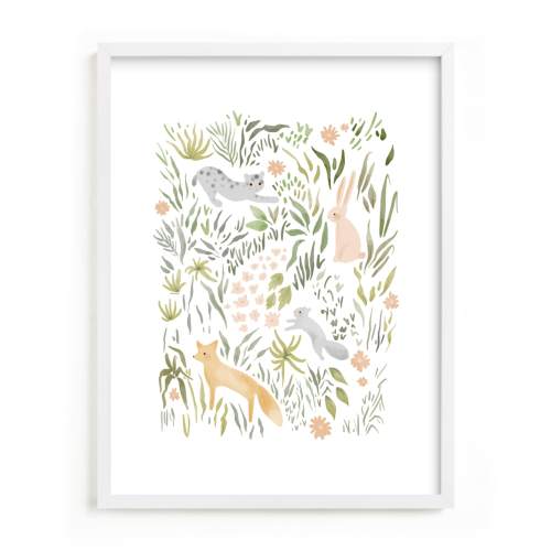 Flora and Fauna Open Edition Children's Art Print by Hannah Williams