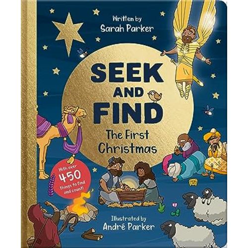 Seek and Find: The First Christmas: With over 450 Things to Find and Count! (Fun interactive Christian book to gift kids ages 2-4)