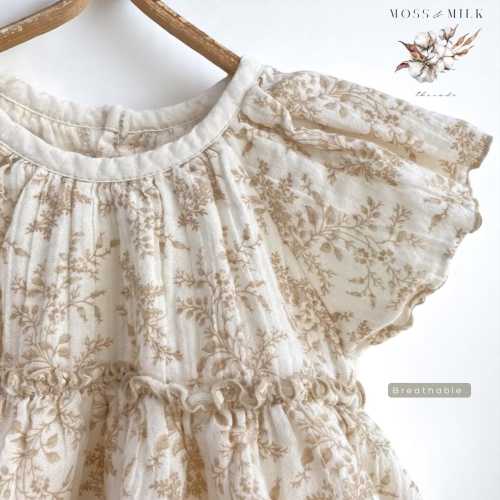 100% Cotton Romper Cute Summer Clothes For Girls Cottagecore Baby Jumpsuit High Quality Baby Clothing Natural Fabric Baby Gift For Girls