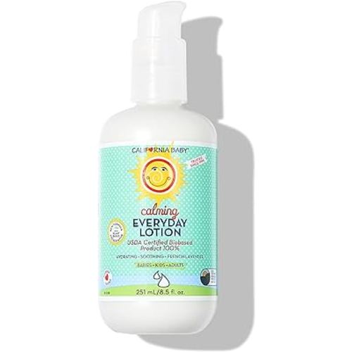 California Baby Calming Lotion | 100% Plant-Based Moisturizer | Lavender Baby Lotion | Face Moisturizer For Dry Skin | Hypoallergenic | 8.5 oz.