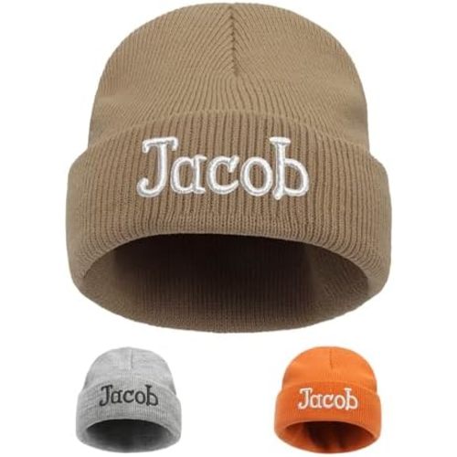 Custom Beanie Hats for Baby Girls Boys - Personalized Embroidered Beanies with Name for Infants Toddlers Adults