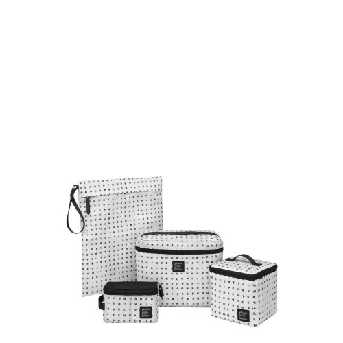 Prompt Checker Stitch Print 4-Piece Breast Pump Storage Kit