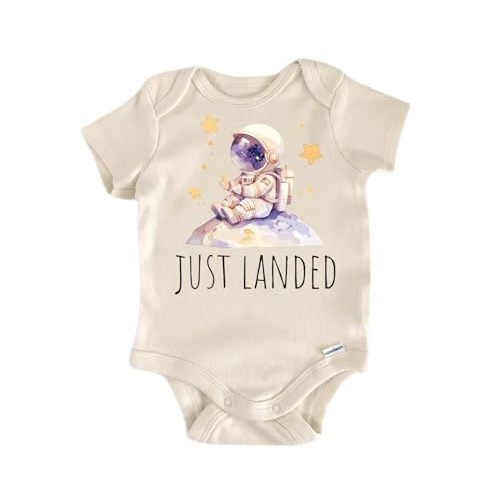 Just Landed Space - Baby Boy Girl Clothes Infant Bodysuit Funny Cute Newborn