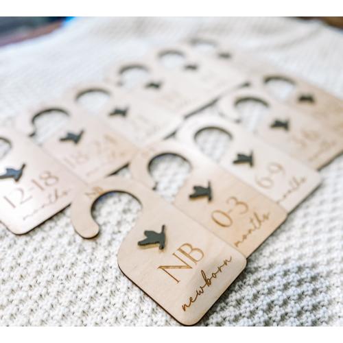 Duck Baby Closet Dividers, Nursery clothes dividers, Wood Clothes Size Markers, Hunting Baby Closet Organizers, Baby Shower Gift Ideas