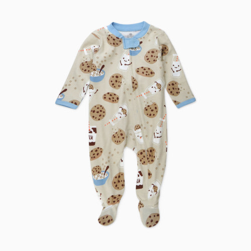 Honest Baby Clothing Organic Cotton Sleep & Play - Milk N Cookies, 0-3 M