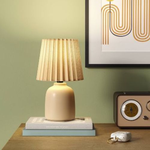 Mini Ceramic Lamp Neutral - Room Essentials™