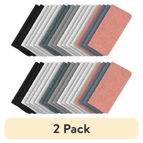 (2 pack) Mainstays 18-Pack Washcloth Bundle, Pastel