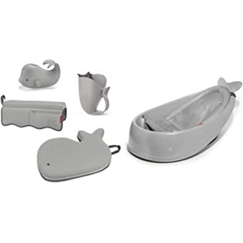 Skip Hop Moby Baby Bath Gift Set with 3-Stage Bath Tub and Bathtime Essentials