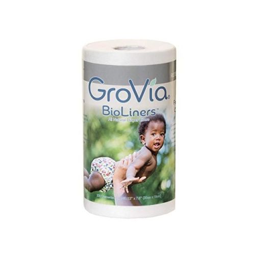 Diaper Liners – GroVia BioLiners – All Natural and Unscented for Natural Parenting – Breathable – Chlorine-Free – 200 Count