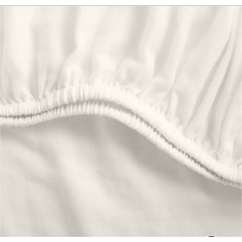 Supersoft Pampas Ivory 100% Organic Cotton Gauze Baby Crib Fitted Sheet