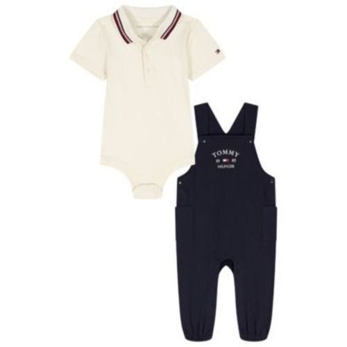 Baby Boys' Polo Bodysuit and Overall, 2-Piece Set