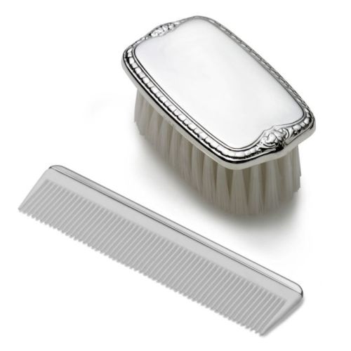 Sterling Collectables: Empire Silver Boys Brush & Comb Set in Pewter