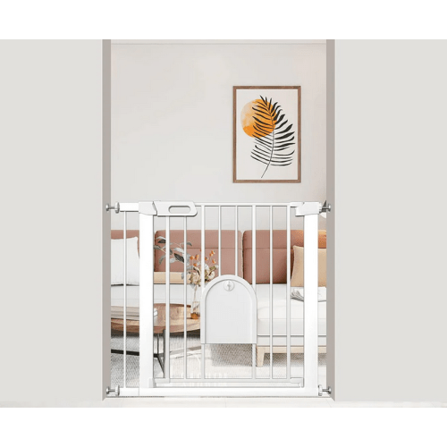 FairyBaby Premium Quality Baby Gate with Cat Door