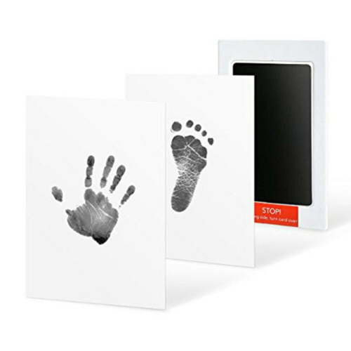 Inkless Baby Handprint Footprint Keepsake Kit For Newborn Milestone Gift Non Toxic Clean Pad For 0-6 Months Pets