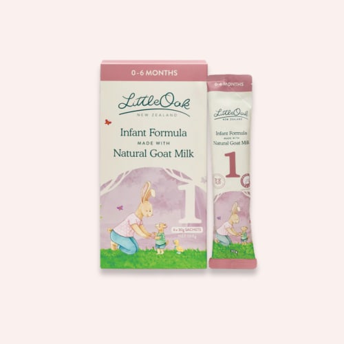 Stage 1 - Natural Goat Milk Infant Formula with Olive Oil Satchets - 6 x 30g
