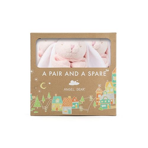 Angel Dear - Pink Bunny, Pair and A Spare Blankie Set