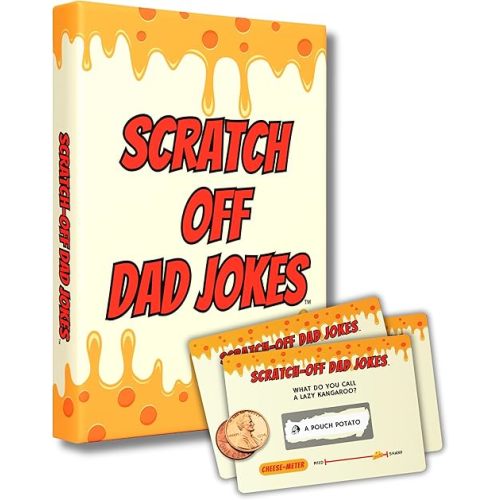 Gifts for Dad - Scratch Off Dad Jokes - Dad Christmas Gifts, White Elephant Gifts for Adults, Funny Gifts, Dad Birthday Gift, Gifts for Husband, Gifts for Men, Dad Stocking Stuffers