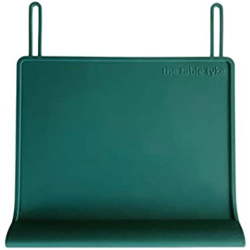 The Table Tyke Silicone Placemats for Toddlers with Patented Edge Bumper | Kids Placemats Non Slip Travel Ready | Baby Placemat BPA Free for Restaurant Dining Table | Hunter Green
