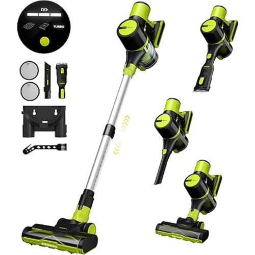 UNINELL HOME Cordless Vacuum Cleaner, 45Kpa 55 Mins Vacuum Cleaners for Home, Lightweight, Anti-Tangle, Self-Standing, Rechargeable Vacuum Stick Cordless for Pet Hair, Carpet, Hardwood Floors