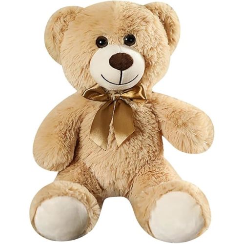 Teddy Bear Stuffed Animal, 12 inch Teddy Bear Plush Toy, Gifts for Kids Baby Toddlers on Baby Shower (B-Light Brown)