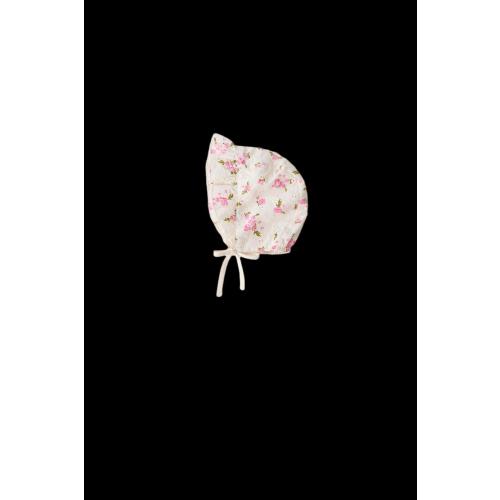 FLORAL EYELET BONNET - Ecru | ZARA United States