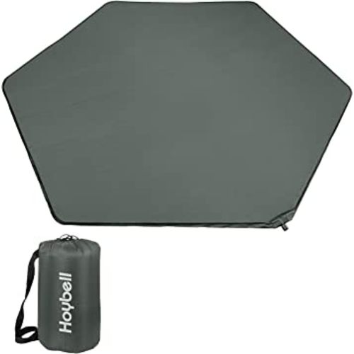 Playpen Mattress, Compatible with Regalo My Play Play Yard, Self Inflatable Comfortable with Carry Case - Dark Grey