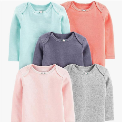 Simple Joys by Carter's baby-girls 5-pack Long-sleeve Bodysuit