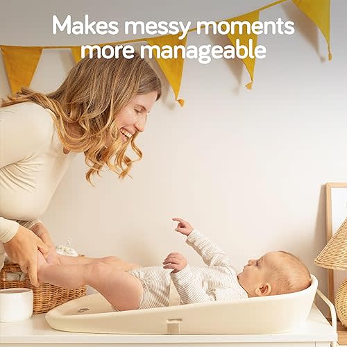 Baby Uma Wipeable Changing Pad - 100% Waterproof Baby Changing Pad for Dresser, Comfortable EVA Foam, 27″ x 17.5″
