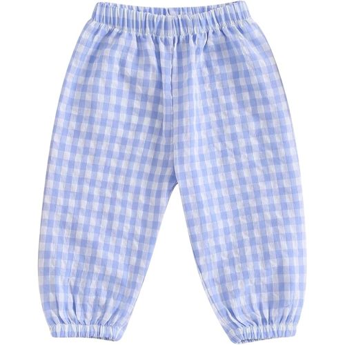 Toddler Checkered Pants Baby Girl Boy Elastic Waist Jogger Pants Kids Casual Plaid Trousers Infant Long Sweatpants