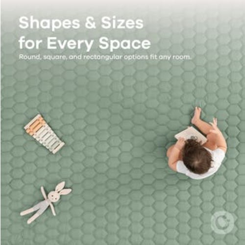 Premium Play Mat with Non-Slip Bottom, Rectangle, Small