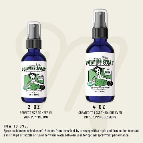 Legendairy Milk Pumping Spray Lubricant 4oz | pumping spray