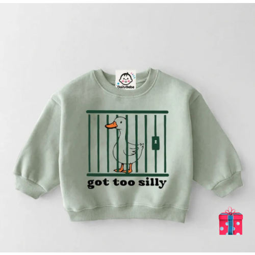 GOT TOO SILLY Baby & Kids Goose Sweatshirt
