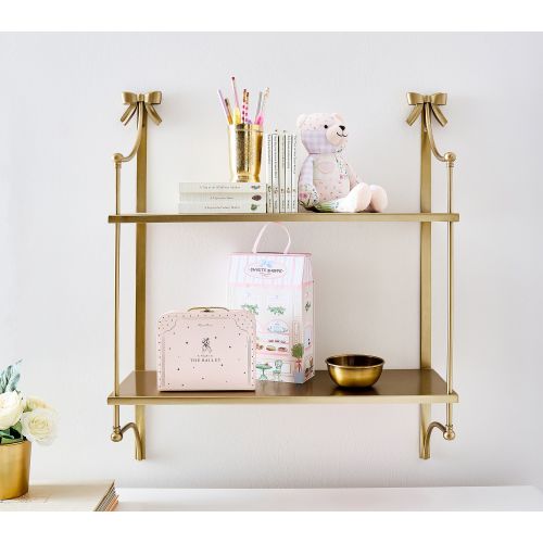 Ava Ribbon Tiered Metal Shelf 30"x27" | Pottery Barn Kids