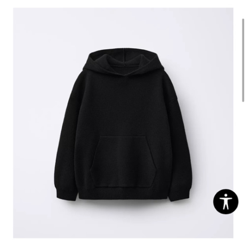 KNIT HOODED SWEATSHIRT - Black | ZARA United States