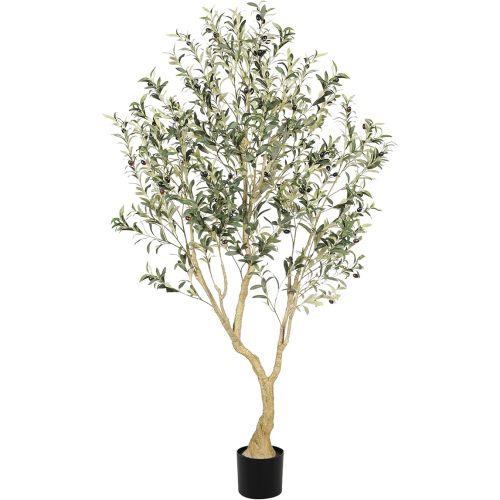 Olive Tree 6ft with Large Olive Branches and Lifelike Fruits
