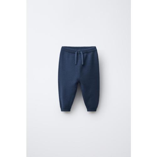 KNIT JOGGING PANTS - Blue | ZARA United States