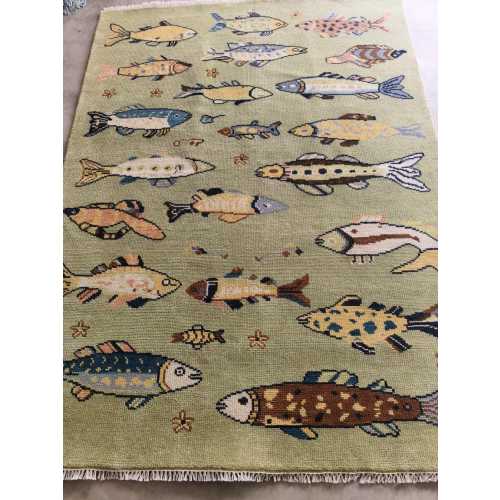 Whimsical Fish Wool Rug