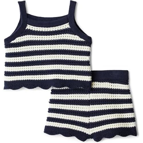Amazon Essentials x Sofia Grainge Mommy & Me Cotton Crochet Sweaters & Tank Sets