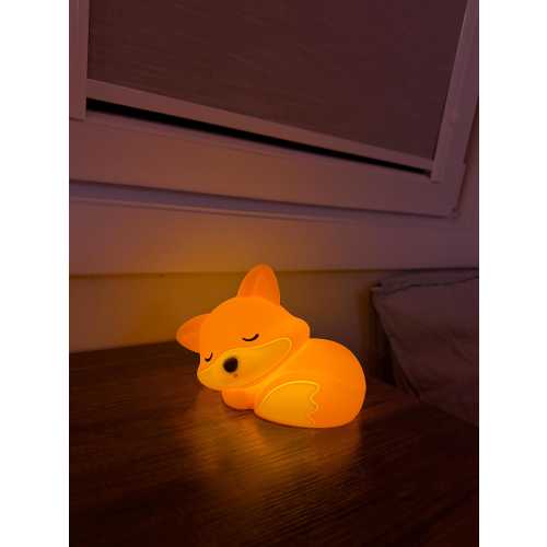 Sleeping Fox Night Light, Nursery Dimmable Lamp