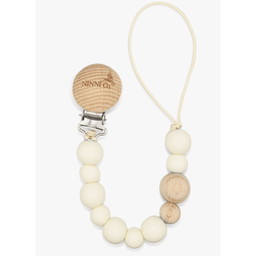 Ninni Co. Marshmallow Cream Pacifier Clip