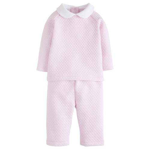 Quilted Pant Set - Light Pink
